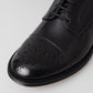 Dolce & Gabbana Black Leather Oxford Wingtip Formal Derby Shoes
