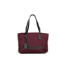 Burberry Small Burgundy Logo Branded Econyl Nylon Tote Shoulder Handbag Purse