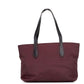Burberry Small Burgundy Logo Branded Econyl Nylon Tote Shoulder Handbag Purse