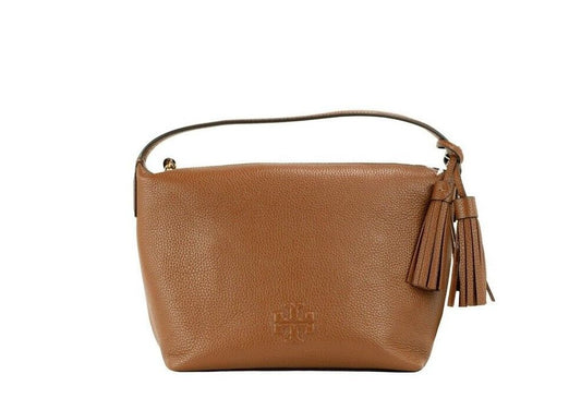Tory Burch Thea 스몰 무스 페블 가죽 슬라우치 숄더 핸드백