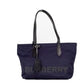Burberry Small Navy Blue Logo Econyl Nylon Tote Shoulder Handbag Purse