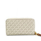 Michael Kors Jet Set Large Vanilla Signature PVC Flat Multifunction Wrist Wallet