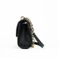 Michael Kors Serena Small Smooth Black Vegan Leather Studded Flap Crossbody Bag