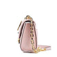Michael Kors Serena Small Smooth Pink Vegan Leather Studded Flap Crossbody Bag