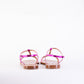 Salvatore Ferragamo Fuchsia Leather Tremiti Sandals