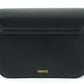 Versace Black Calf Leather Shoulder Bag