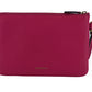 Versace Pink Calf Leather Pouch Bag