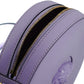 Versace Purple Calf Leather Round Disco Shoulder Bag