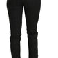 Dolce & Gabbana Black Dress Polka Dot Cropped Straight Pants