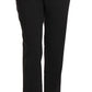 Dolce & Gabbana Black Lace Up Riding Cropped Trouser Pants