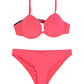 Emporio Armani Underwire Bikini Triangle Bikini In Fuxia