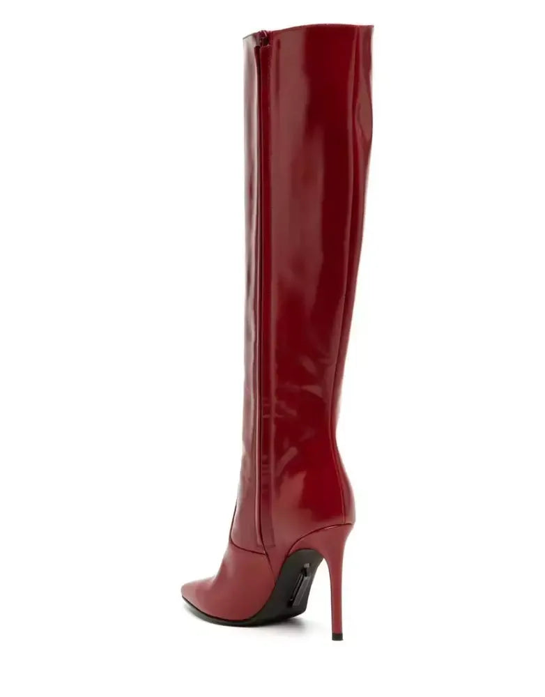 Off-White Red Leather Boot