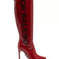 Off-White Red Leather Boot