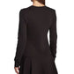 Love Moschino Black Cotton Dress