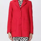 Love Moschino Red Wool Jackets & Coat