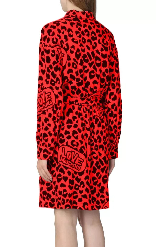Love Moschino Red Viscose Dress