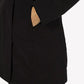 Yes Zee Black Nylon Jackets & Coat