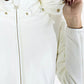 Yes Zee White Polyamide Jackets & Coat