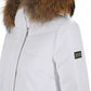 Yes Zee White Nylon Jackets & Coat