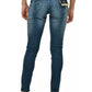 Yes Zee Blue Cotton Jeans & Pant