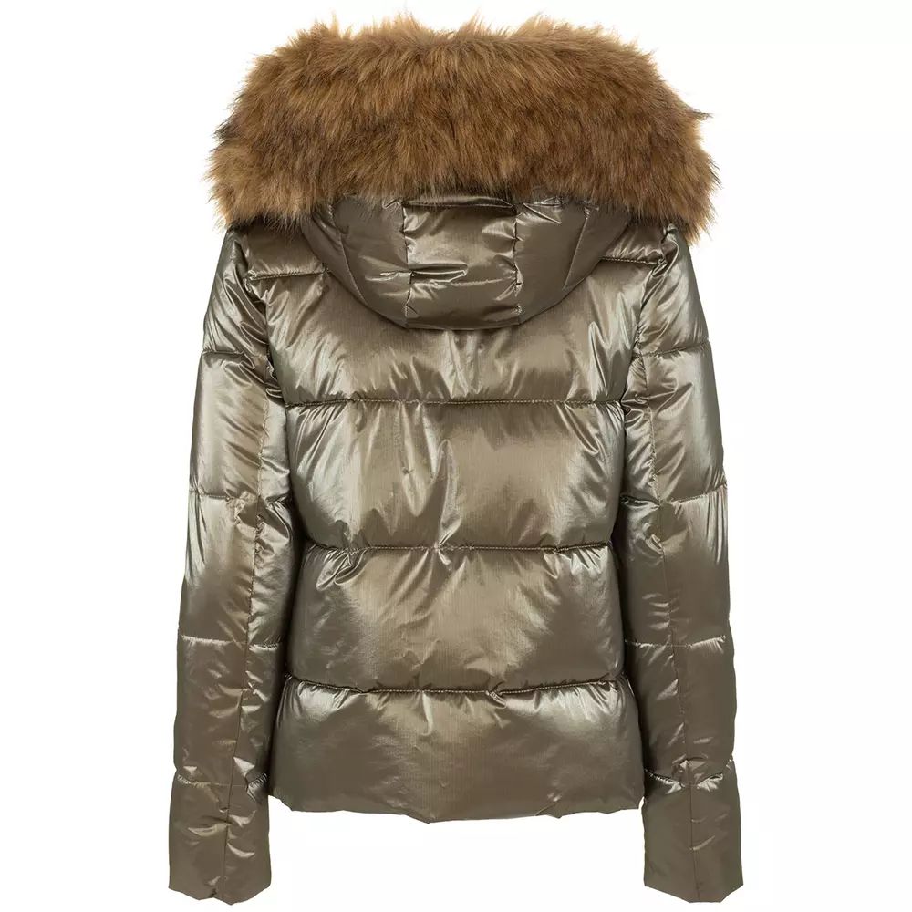 Imperfect Brown Polyamide Jackets & Coat