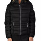 Yes Zee Black Polyamide Jackets & Coat