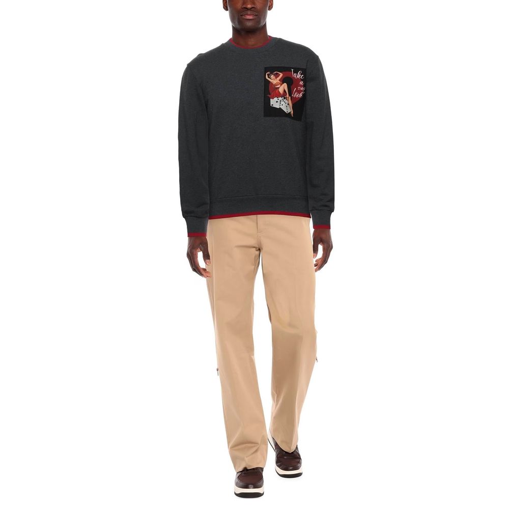 Dolce & Gabbana Gray Cotton Sweater