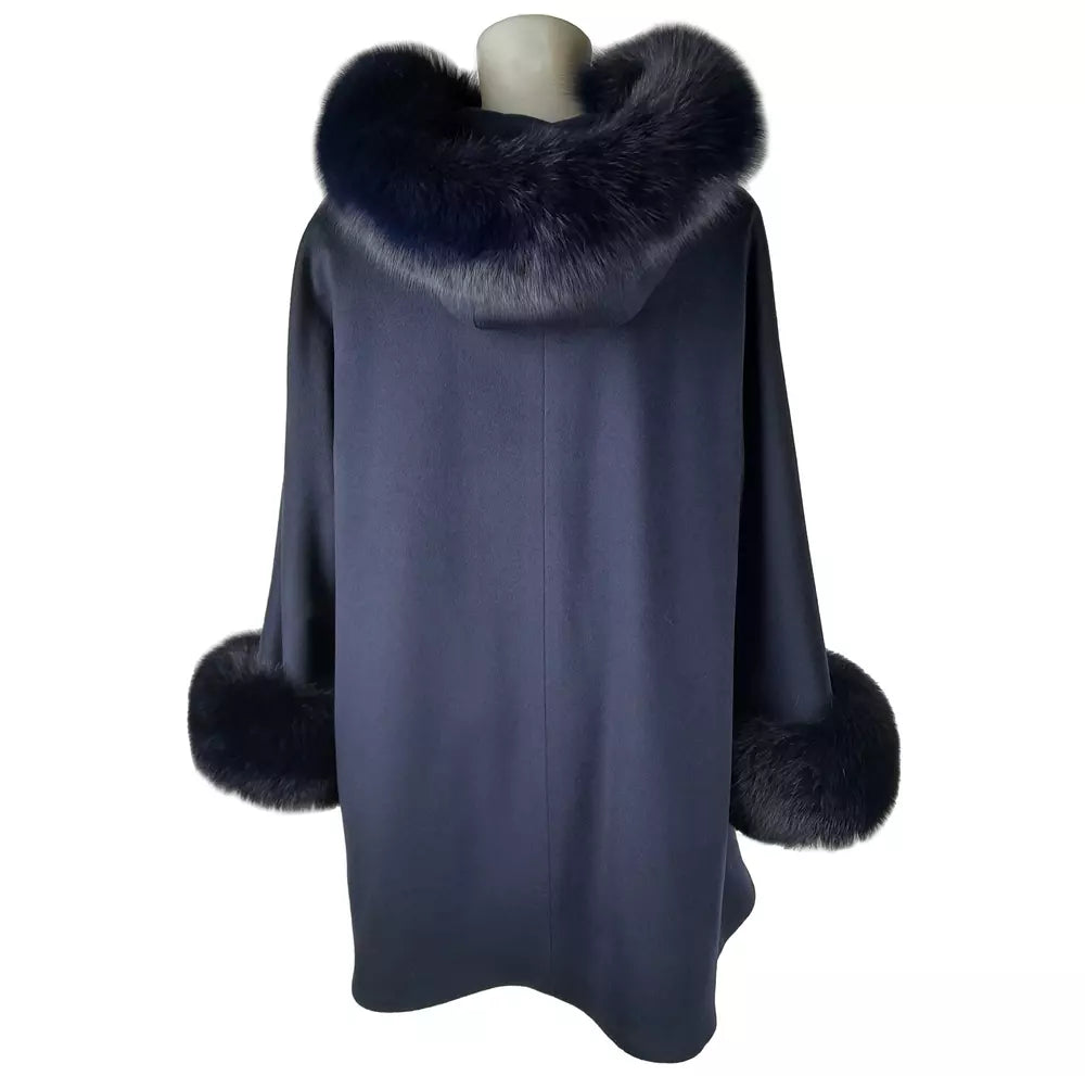 Made in Italy Blue Wool Vergine Jackets & Coat