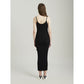 Palm Angels Black Wool E Acrylic Dress
