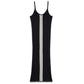 Palm Angels Black Wool E Acrylic Dress