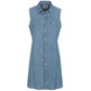 Fred Mello Blue Cotton Dress