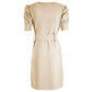 Yes Zee Beige Viscose Dress