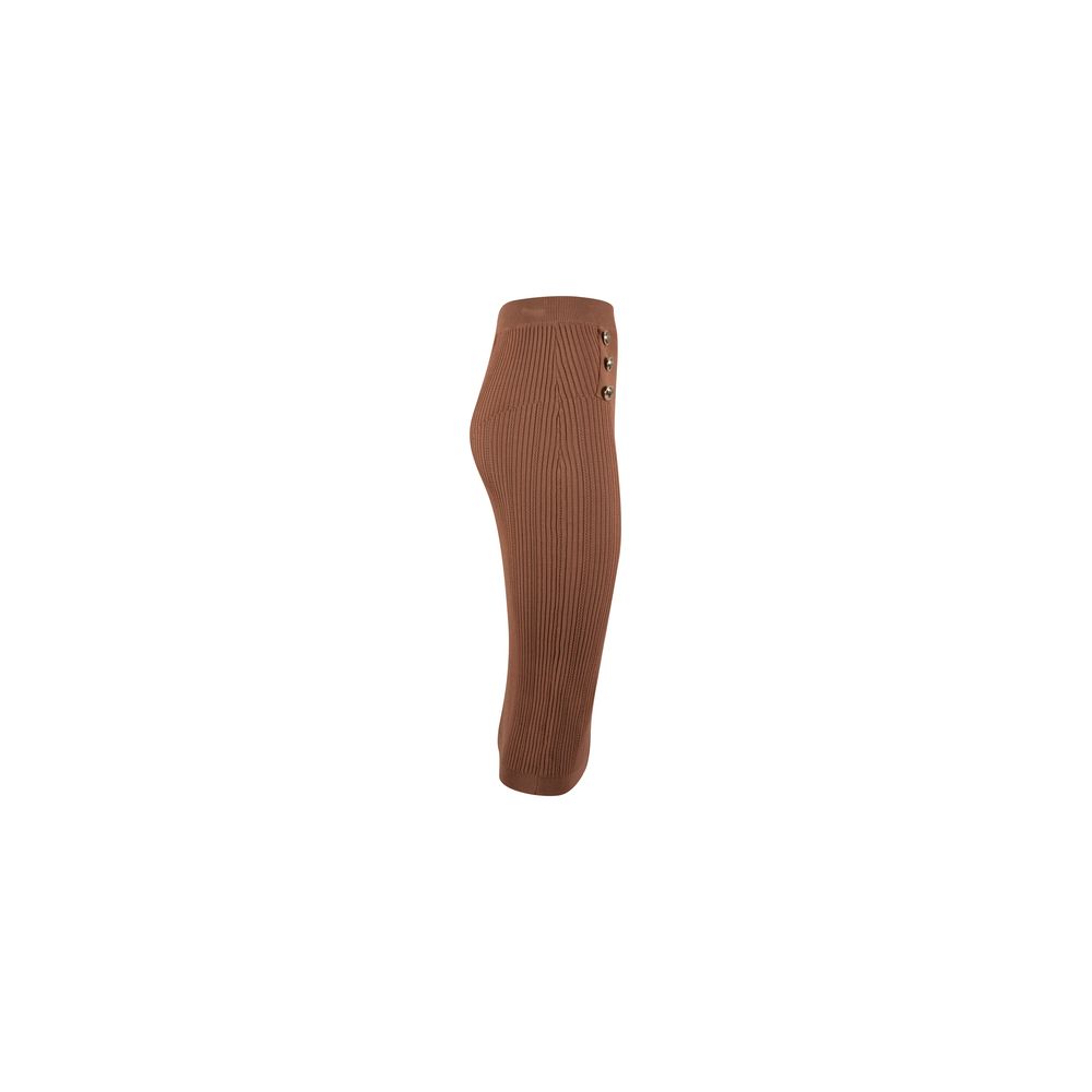 Yes Zee Brown Viscose Skirt