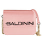 Baldinini Trend Pink Leather Di Calfskin Handbag