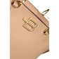 Baldinini Trend Beige Leather Di Calfskin Handbag