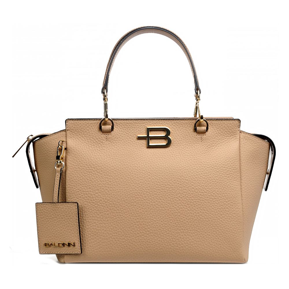 Baldinini Trend Beige Leather Di Calfskin Handbag