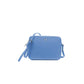 Baldinini Trend Light Blue Leather Di Calfskin Crossbody Bag
