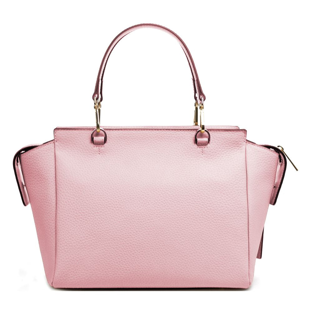 Baldinini Trend Pink Leather Di Calfskin Handbag