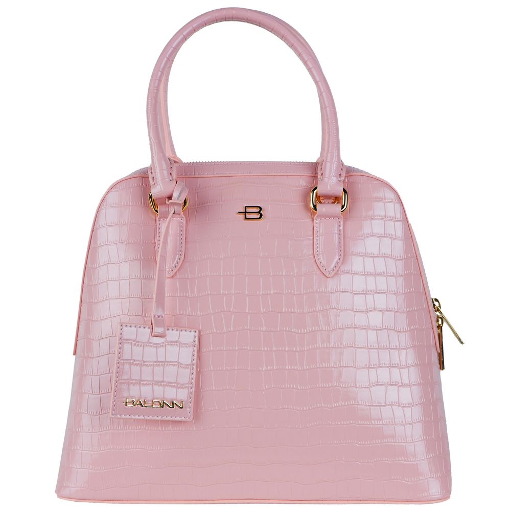 Baldinini Trend Pink Leather Di Calfskin Handbag