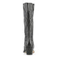Coral Blue Black Leather Boot