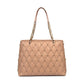 Cavalli Class Beige Leather Di Calfskin Shoulder Bag