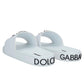 Dolce & Gabbana White Cotton Sandal
