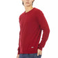 Baldinini Trend Red Wool Sweater
