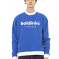 Baldinini Trend Blue Cotton Sweater