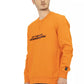 Automobili Lamborghini Orange Cotton Sweater