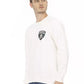 Automobili Lamborghini White Cotton Sweater