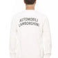 Automobili Lamborghini White Cotton Sweater