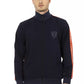 Automobili Lamborghini Blue Cotton Sweater