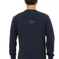 Automobili Lamborghini Blue Cotton Sweater