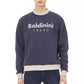 Baldinini Trend Blue Cotton Sweater